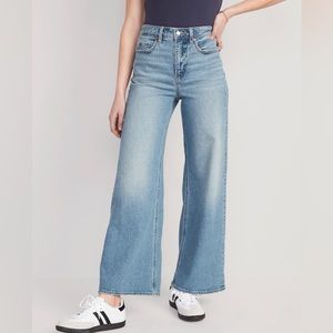NWOT! Old Navy Extra High Waisted A-Line Wide Leg Jeans
